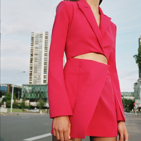 Zara Dresses & Skirts - Zara Cut Out Blazer Dress